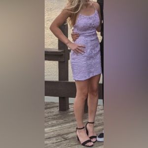 Size 0 Purple dress.